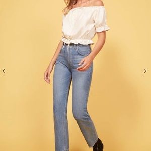 Reformation Cynthia Relaxed High Waist Jean